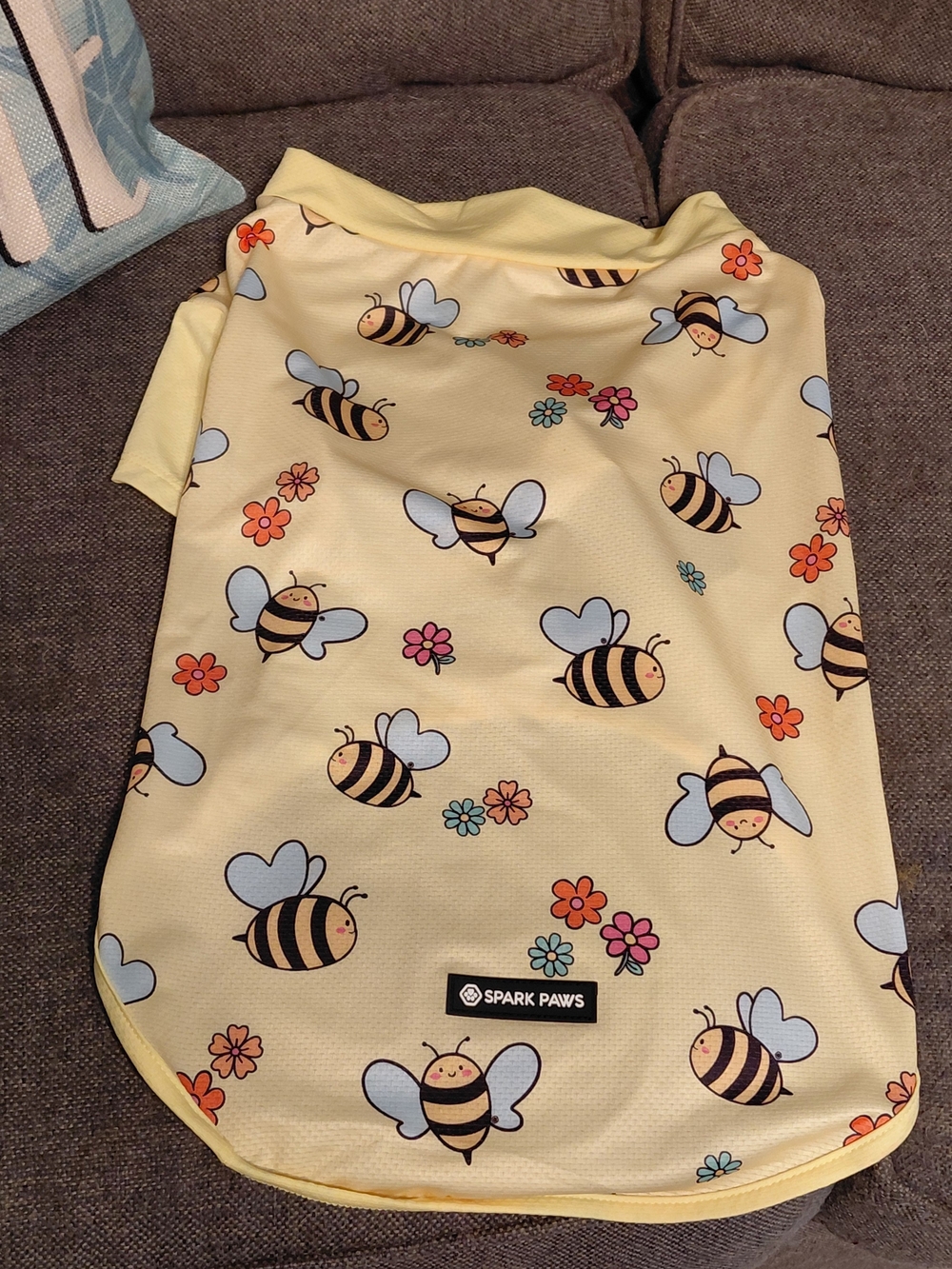 Yellow Bee Print Pets Pajamas